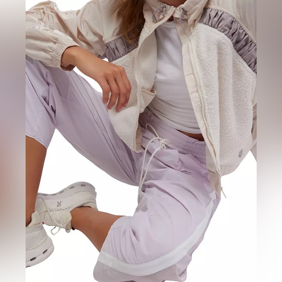 NWT FP Movement Champ Is Here Pants | Rose Wash/White Combo | Size S - Picture 4 of 9